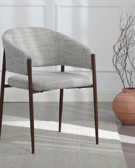 Luna Eetkamerstoel - Beige Walnoot