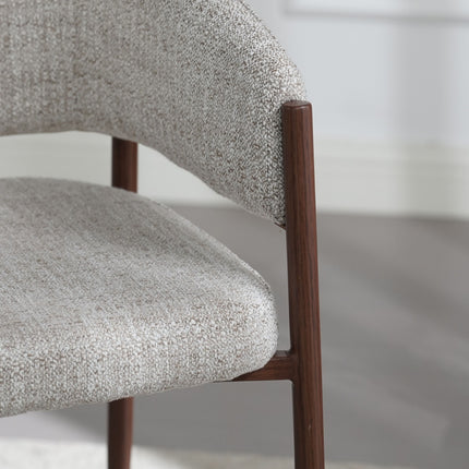 Luna Esszimmerstuhl – Beige Walnuss