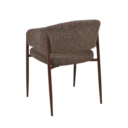 Chaise de salle à manger Luna - Noyer brun