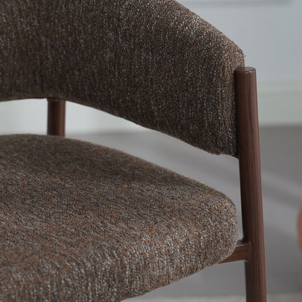 Chaise de salle à manger Luna - Noyer brun