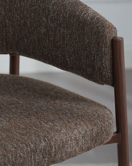 Luna Eetkamerstoel - Bruin Walnoot