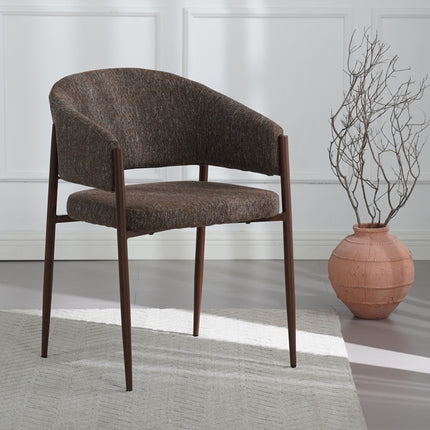 Chaise de salle à manger Luna - Noyer brun