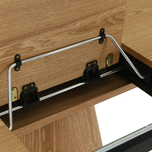 Ronde tafel Maya - Naturel Fineer - Uitschuifbaar 120-160cm