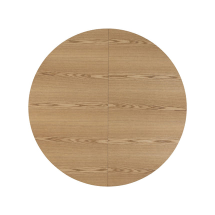Ronde tafel Maya - Naturel Fineer - Uitschuifbaar 120-160cm