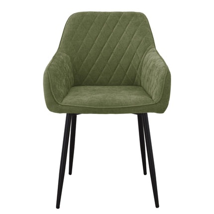 Mila Eetkamerstoel - Groen - Weave
