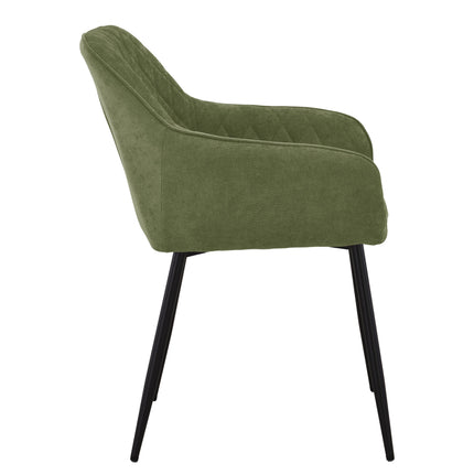 Mila Eetkamerstoel - Groen - Weave