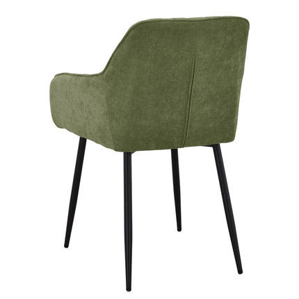 Mila Eetkamerstoel - Groen - Weave