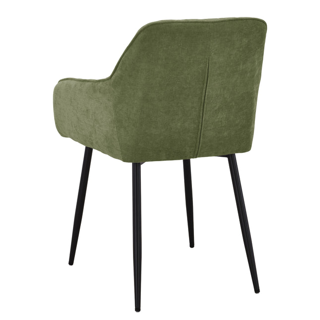 Mila Eetkamerstoel - Groen - Weave
