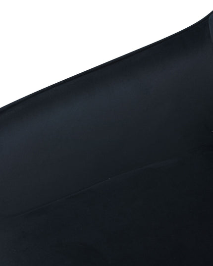 Chaise de salle à manger Mila - Noir - Velours