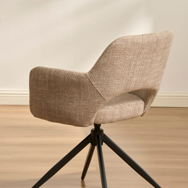 Nova Eetkamerstoel V2 - Beige Weave