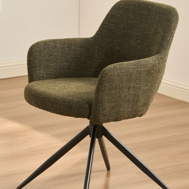Nova Eetkamerstoel V2 - Groen Weave