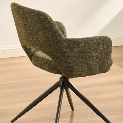 Nova Eetkamerstoel V2 - Groen Weave