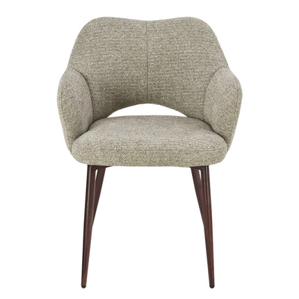 Robbie Esszimmerstuhl - Beige Walnuss