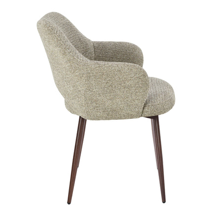 Robbie Esszimmerstuhl - Beige Walnuss
