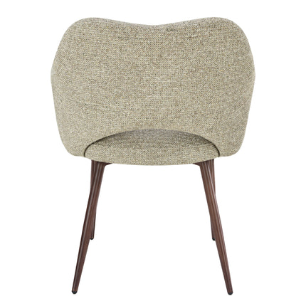 Robbie Esszimmerstuhl - Beige Walnuss