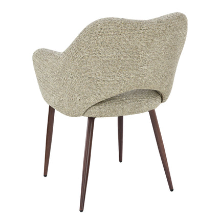 Robbie Esszimmerstuhl - Beige Walnuss