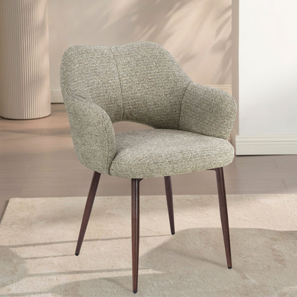 Robbie Esszimmerstuhl - Beige Walnuss