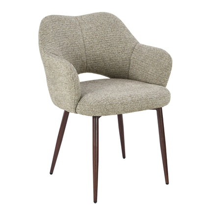Robbie Esszimmerstuhl - Beige Walnuss
