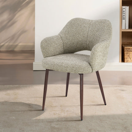 Robbie Esszimmerstuhl - Beige Walnuss
