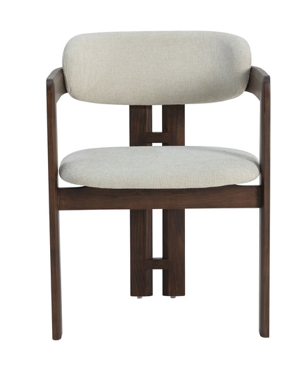 Romeo Walnoot Eetkamerstoel - Beige