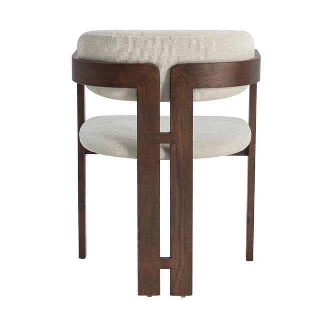 Romeo Walnoot Eetkamerstoel - Beige