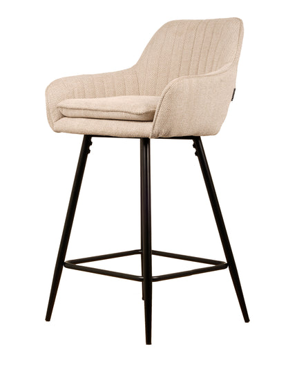 Tabouret de Bar Rose - Beige - Tissage