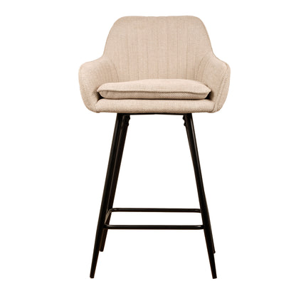 Rose Barhocker – Beige – Geflecht
