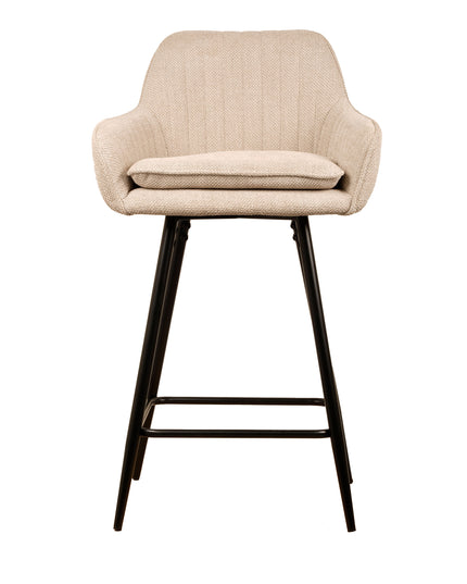Tabouret de Bar Rose - Beige - Tissage