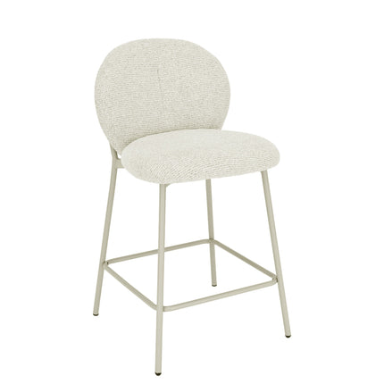 Chaise de bar Ruby - Chenille beige