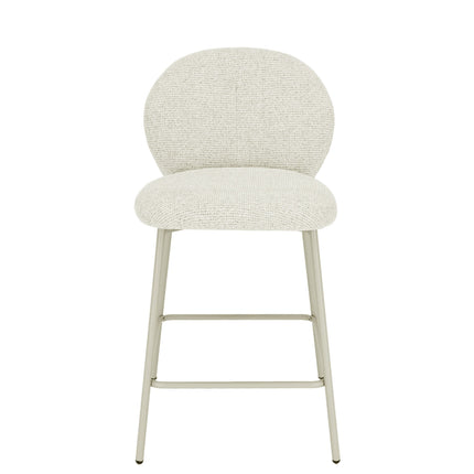 Chaise de bar Ruby - Chenille beige