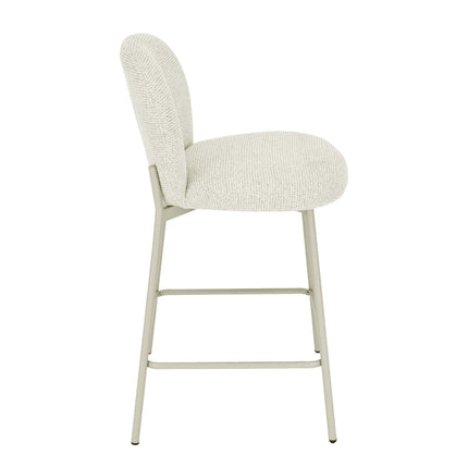 Chaise de bar Ruby - Chenille beige