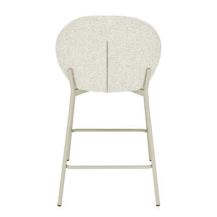 Chaise de bar Ruby - Chenille beige