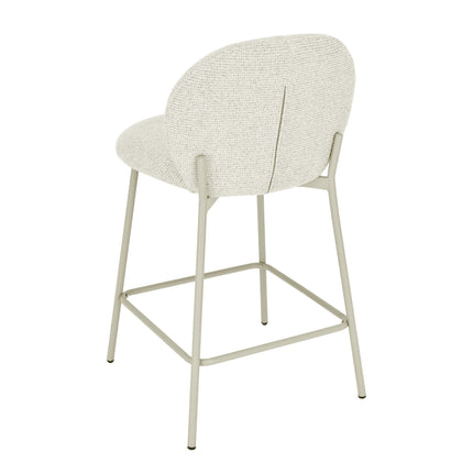 Chaise de bar Ruby - Chenille beige
