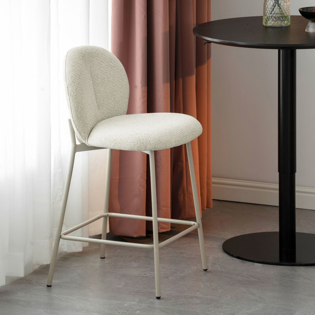 Ruby Barstoel - Beige Chenille