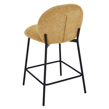Barhocker Ruby – Gelbes Chenille