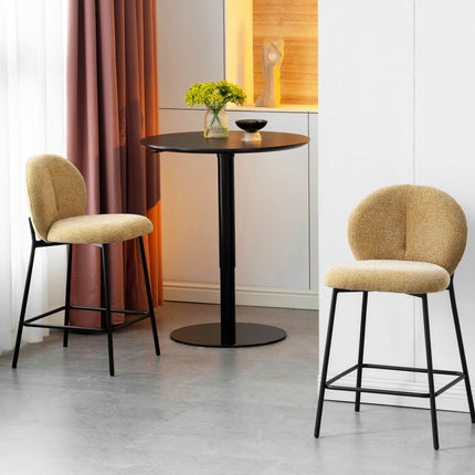 Barhocker Ruby – Gelbes Chenille
