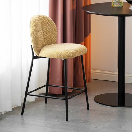 Barhocker Ruby – Gelbes Chenille
