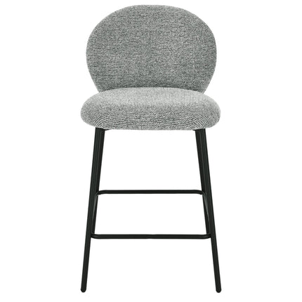 Barhocker Ruby – Graues Chenille