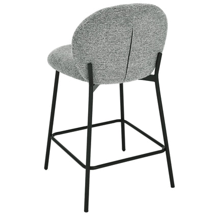 Barhocker Ruby – Graues Chenille