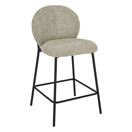 Chaise de bar Ruby - Chenille taupe