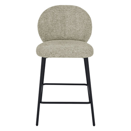Chaise de bar Ruby - Chenille taupe