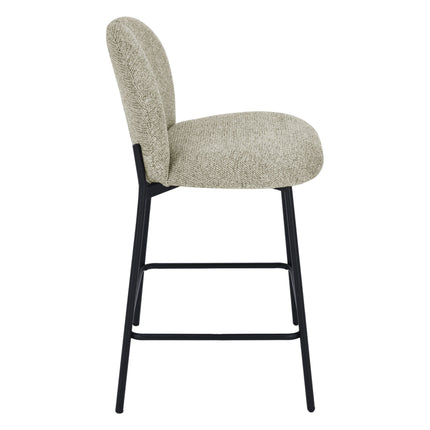 Chaise de bar Ruby - Chenille taupe
