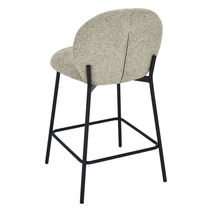 Chaise de bar Ruby - Chenille taupe