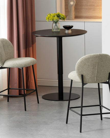 Ruby Barstoel - Taupe Chenille