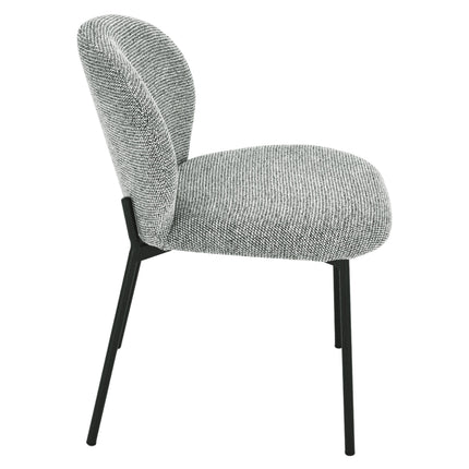 Esszimmerstuhl Ruby – Graues Chenille
