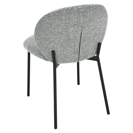 Esszimmerstuhl Ruby – Graues Chenille