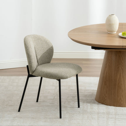Esszimmerstuhl Ruby – Taupe Chenille