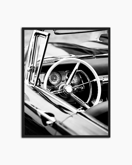 Old Cabriolet close up - Print Muurdecoratie