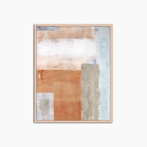Brown and Grey Abstract Art - Print Muurdecoratie