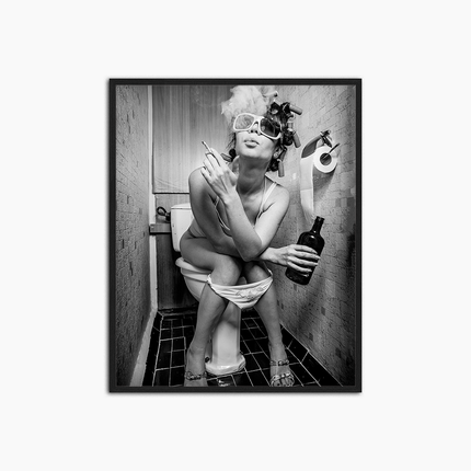 Fille de toilette - Décoration murale imprimée